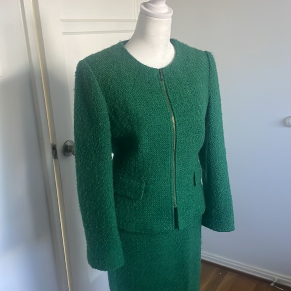 Hobbs US 4 green suit ASO Kate Middleton 2 piece royal - Picture 7 of 12